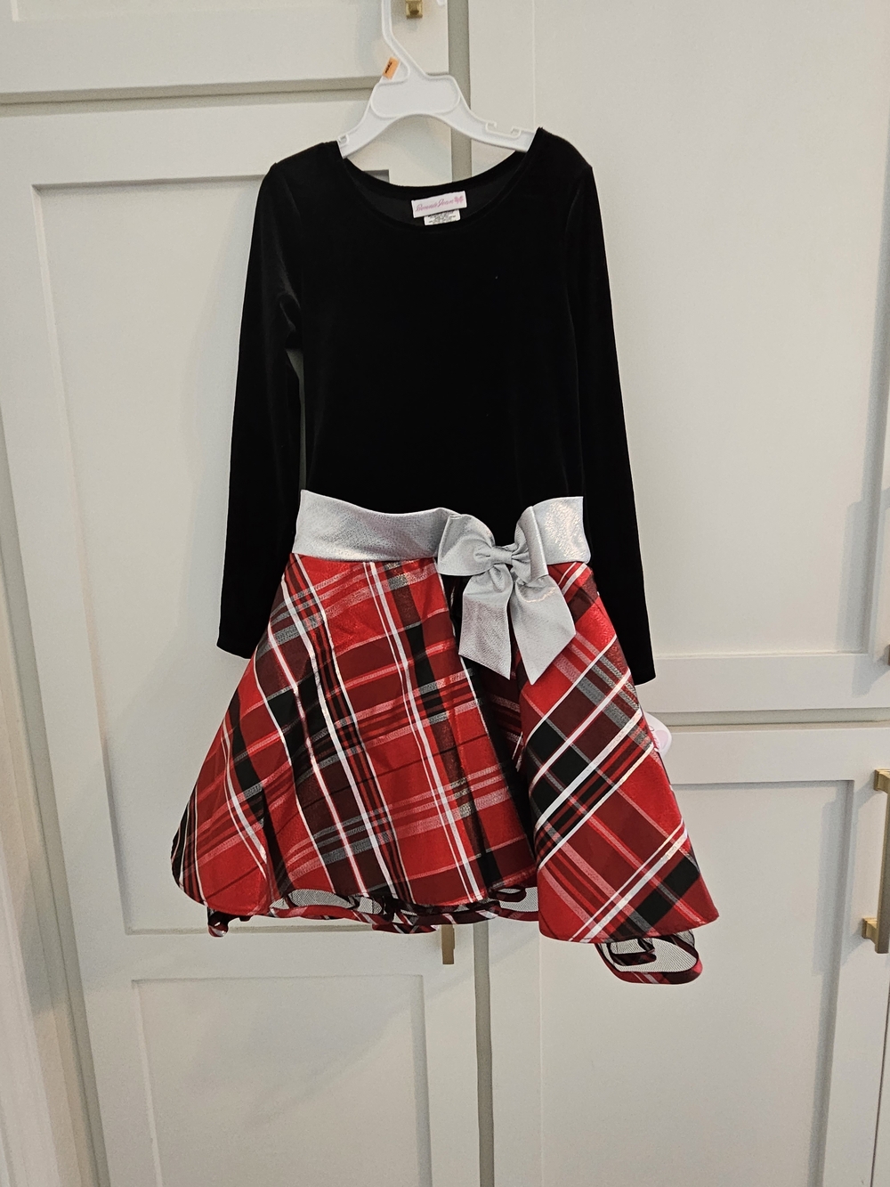 Bonnie Jean Dress Plaid And Black